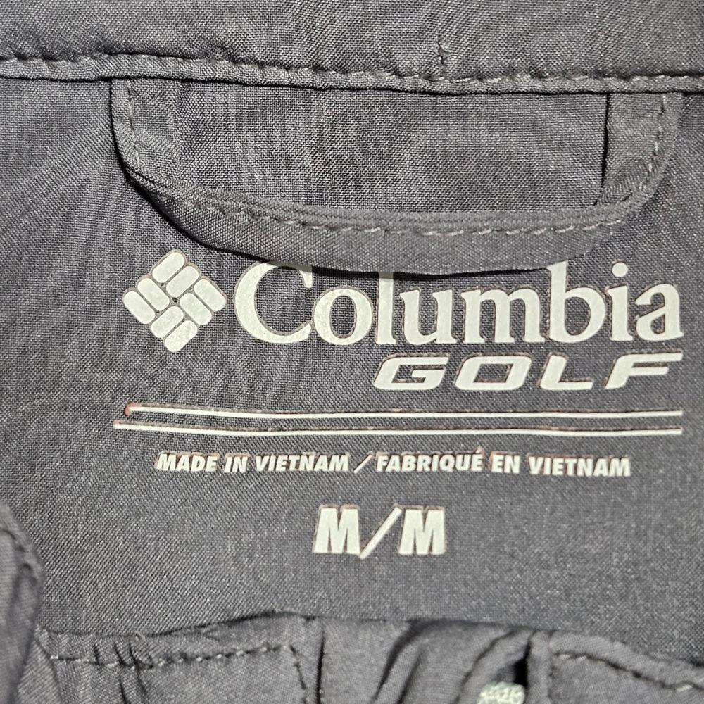Columbia Wicked Shot Jacket Mens Medium Red Grey Quarter Zip Golf Pullover * - Picture 3 of 10